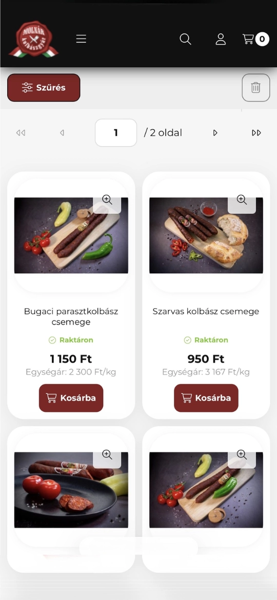 Molnár Kolbászgyár mobil